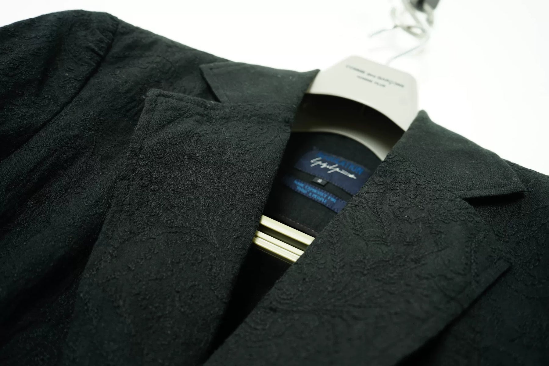 Yohji Yamamoto Jacquard Embroidered Blazer