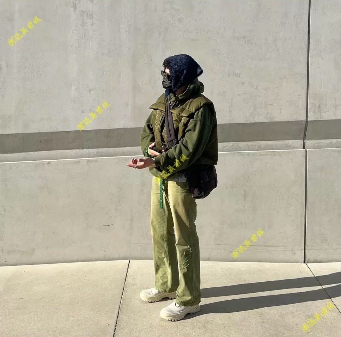 visvim 20aw gifford pants in green