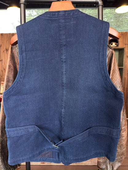 Studio D'artisan Sashiko Denim Vest