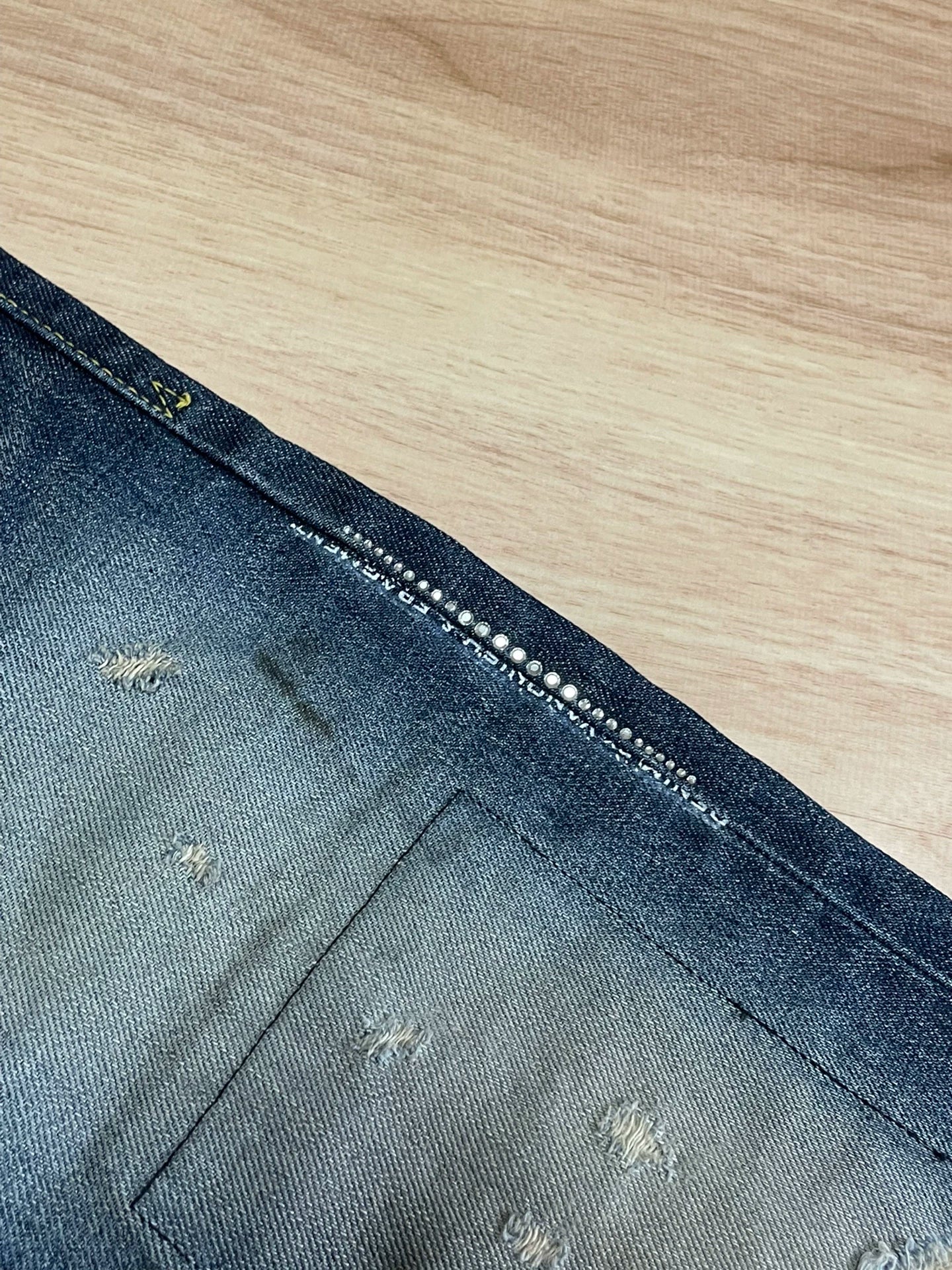 denim by vanquish fragment lightning wash pants