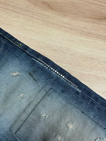 denim by vanquish fragment lightning wash pants