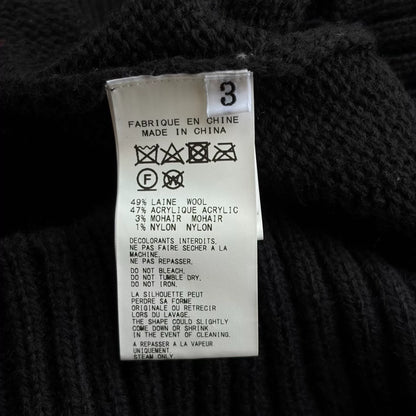 black cherry skeleton turtleneck sweater