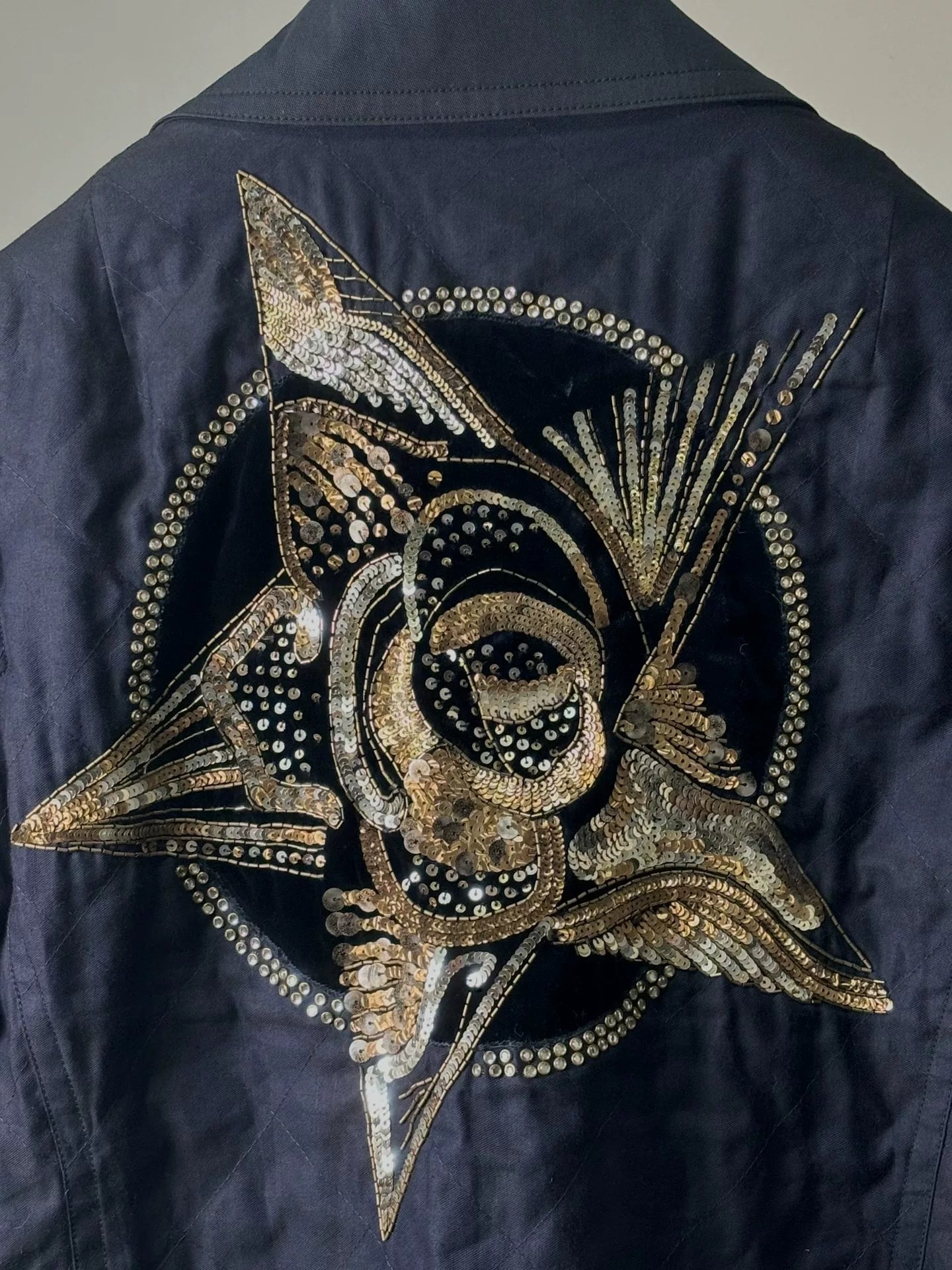 drapes van noten s/s16 star embroidered jacket