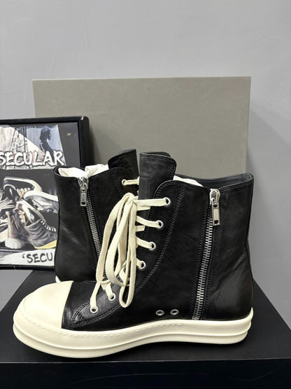 Rick Owens 26SS Black Sheepskin High-Top