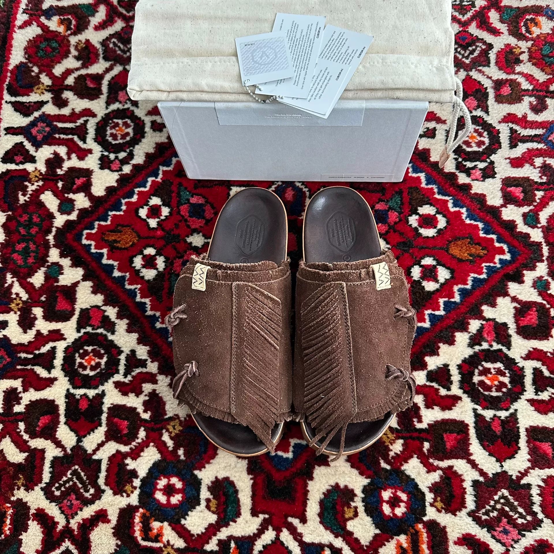visvim shaman-folk sandals size M