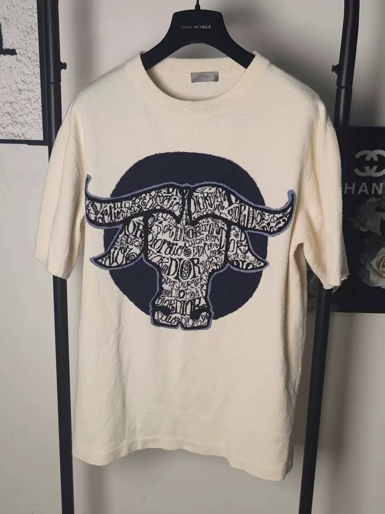 Dior Graphic Print Short Sleeve Shirt