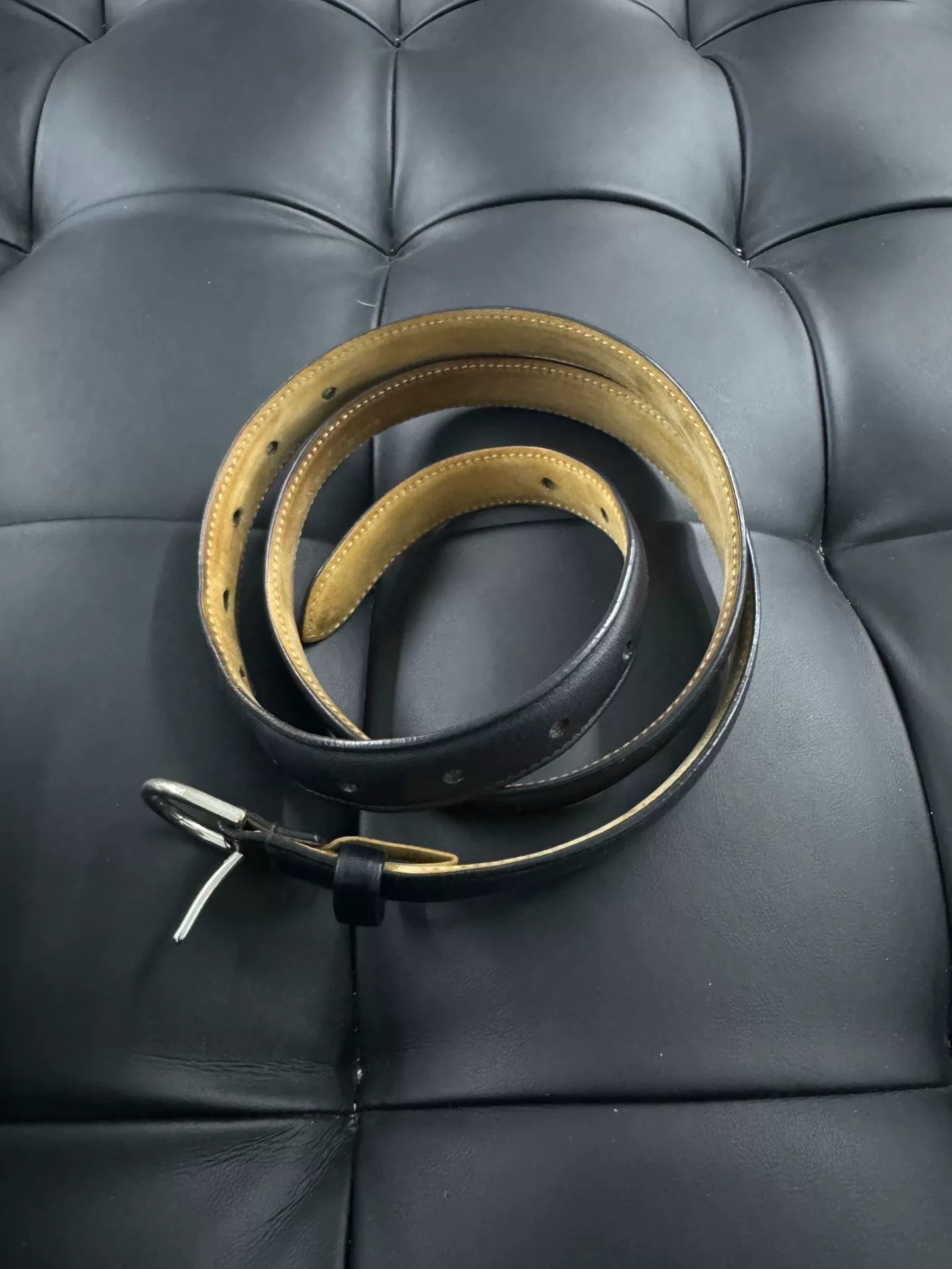 Balenciaga Leather Waist Belt in Orange