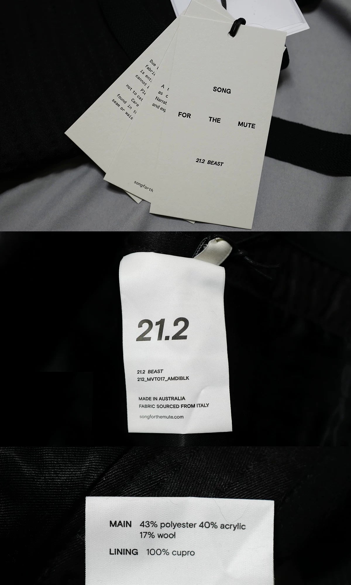 song for the mute apron vest