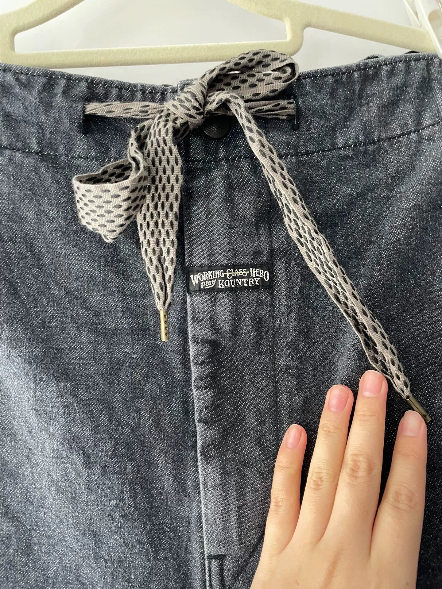 Kapital Large Pocket Drawstring Jeans Unisex