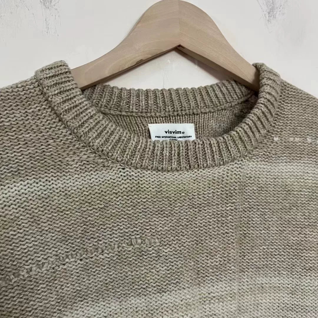 visvim amplus knit gradient beige