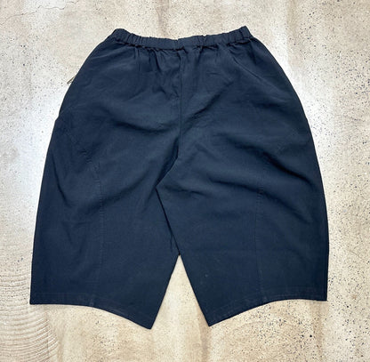 CDG Comme Des Garçons Black Wide-Leg Cropped Pants