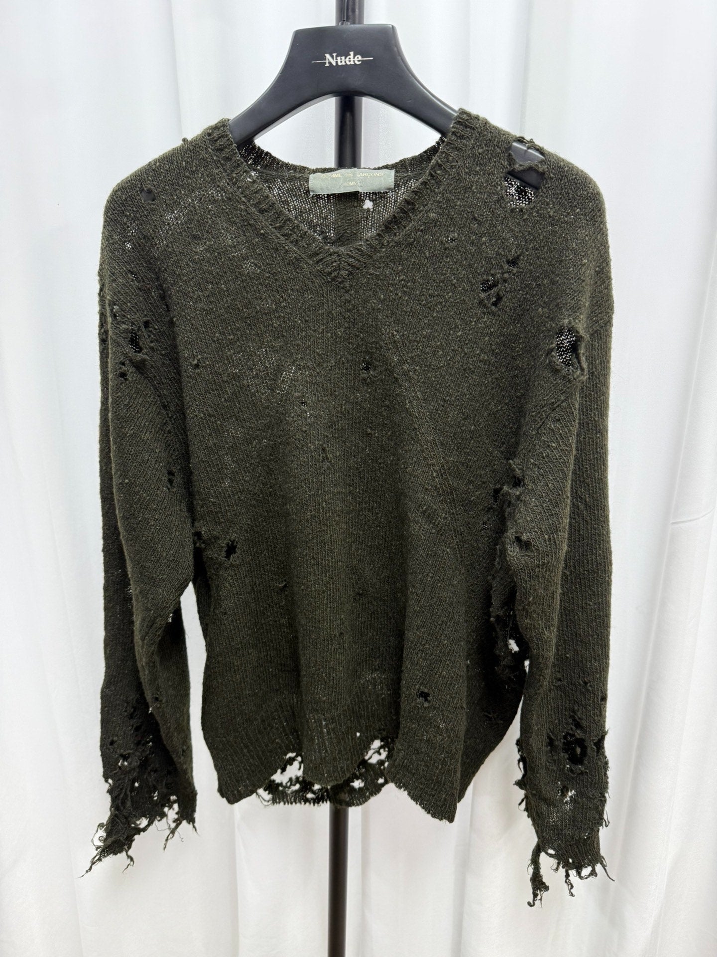 Comme des Garcons Homme 90s Distressed Sweater