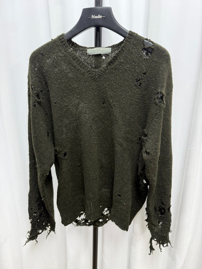 Comme des Garcons Homme 90s Distressed Sweater