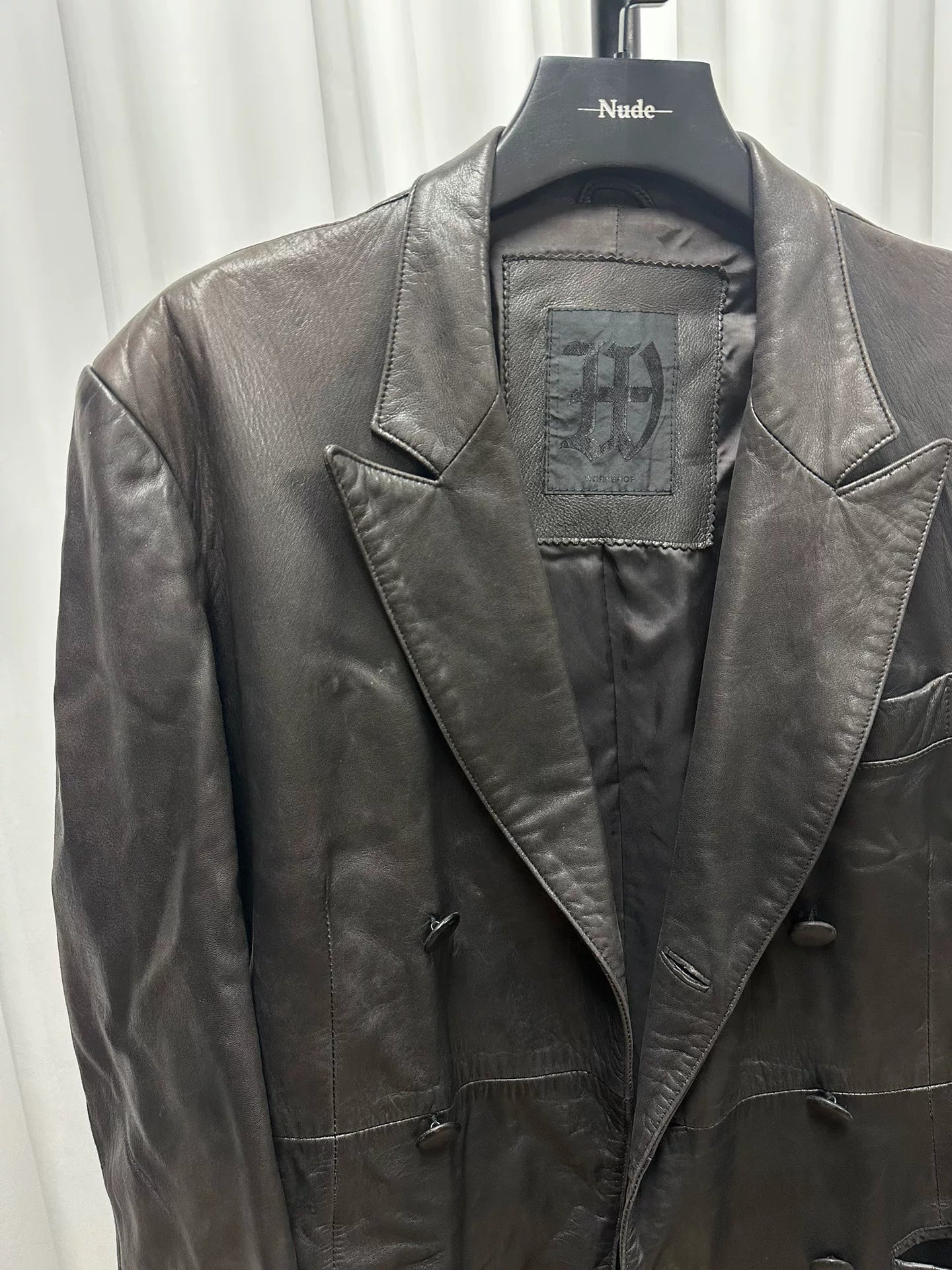 Yohji Yamamoto Leather Coat for Women