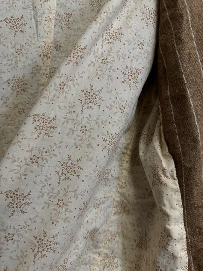 antique wool print coat by Geoffrey B SMALL