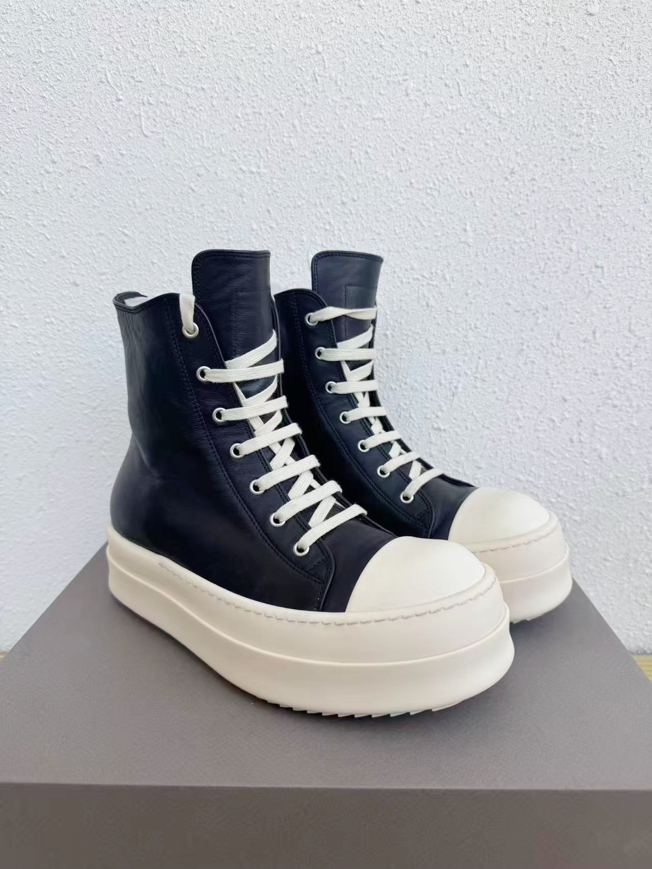 Rick Owens Platform High-Top Sneakers 24SS