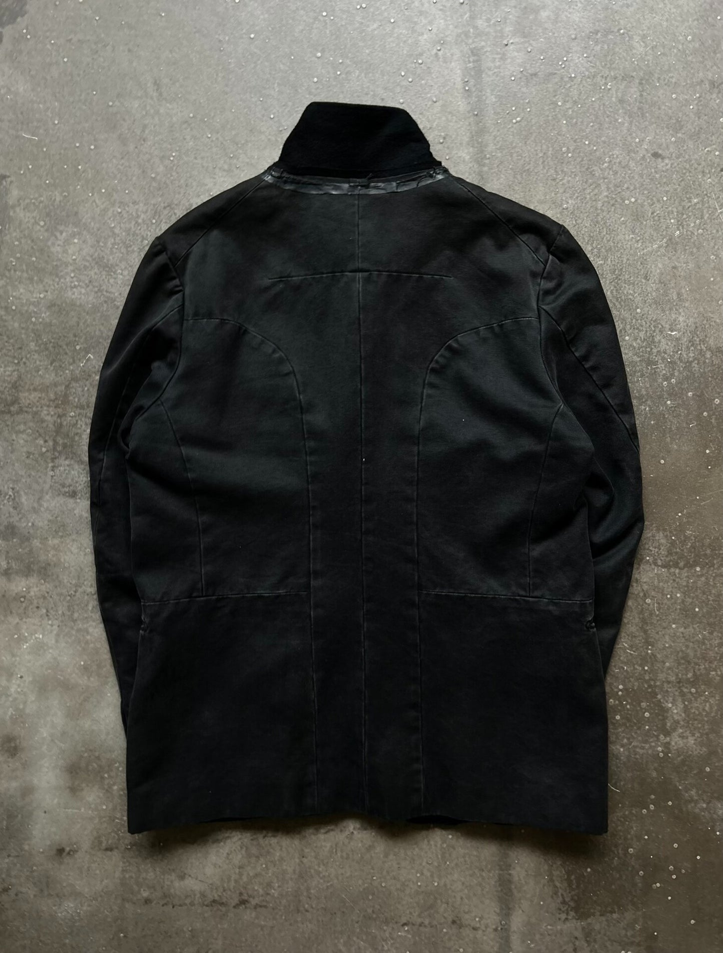 black double-breasted blazer jacket