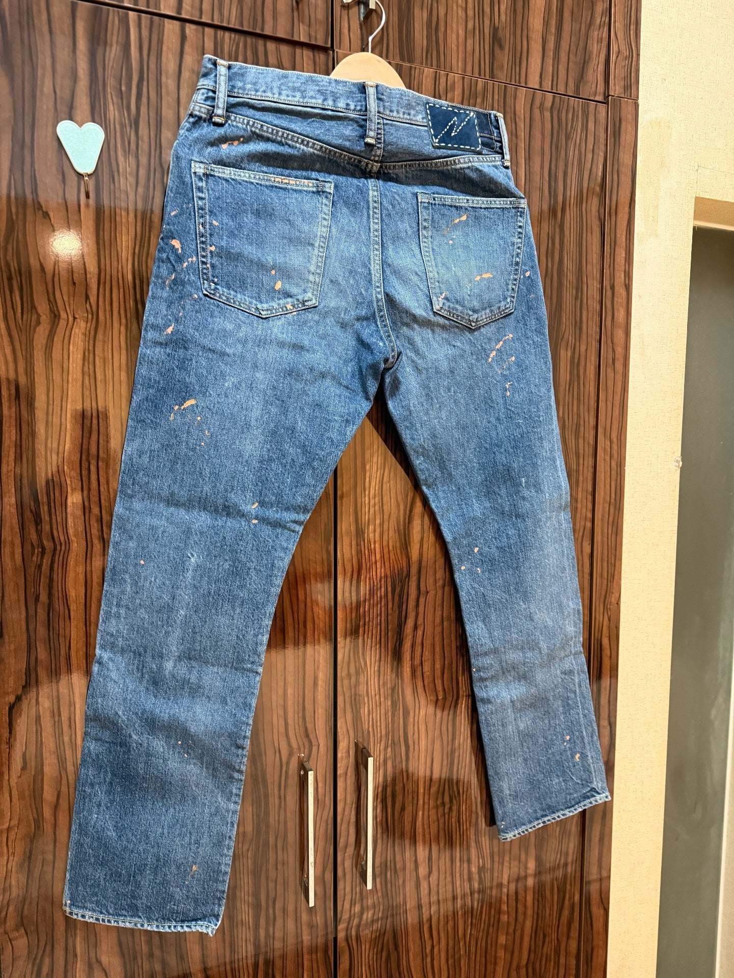 visvim 25SS 11 Dry Blue Paint Jeans