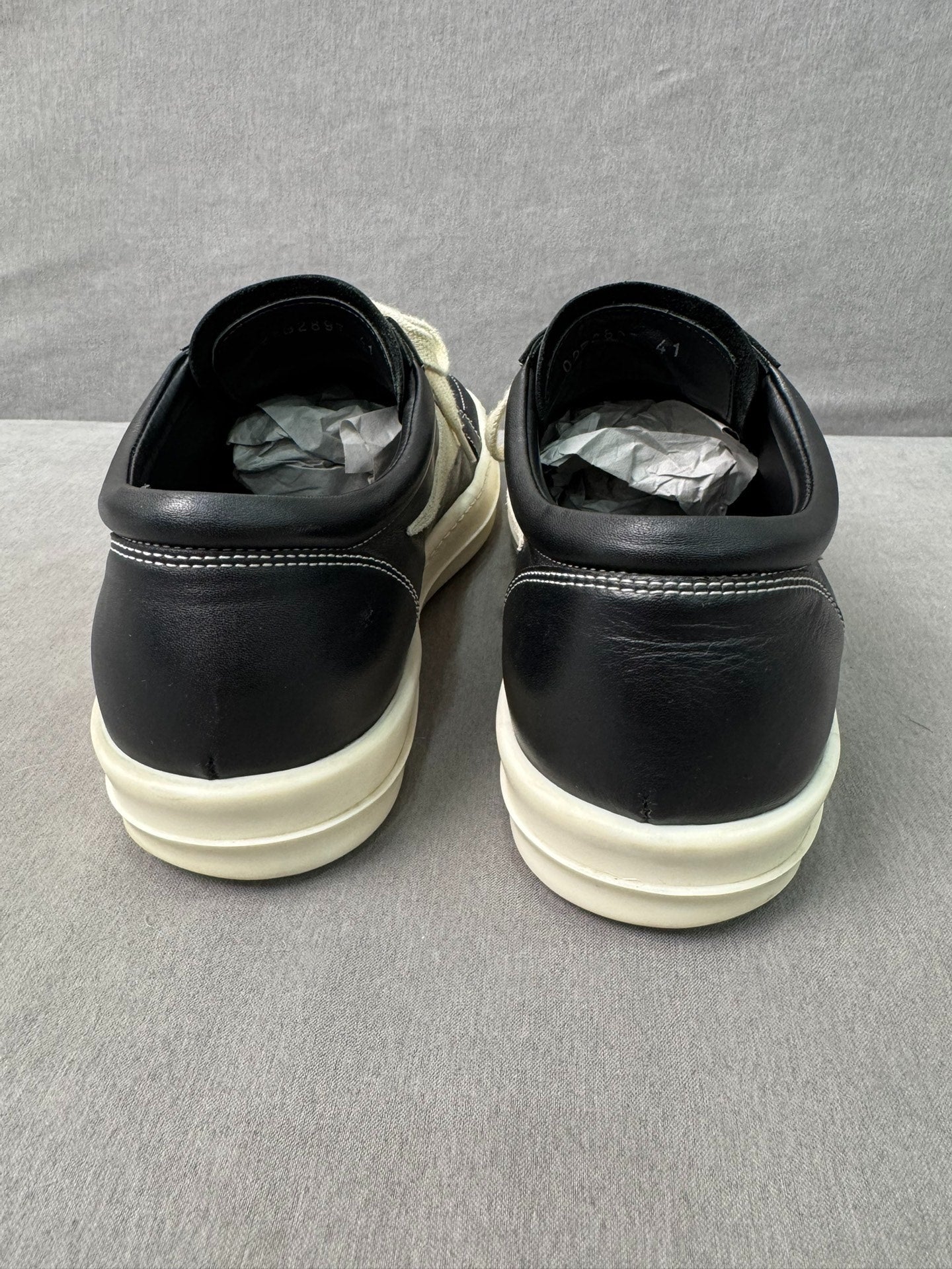 Rick Owens Vans Black White Size 41