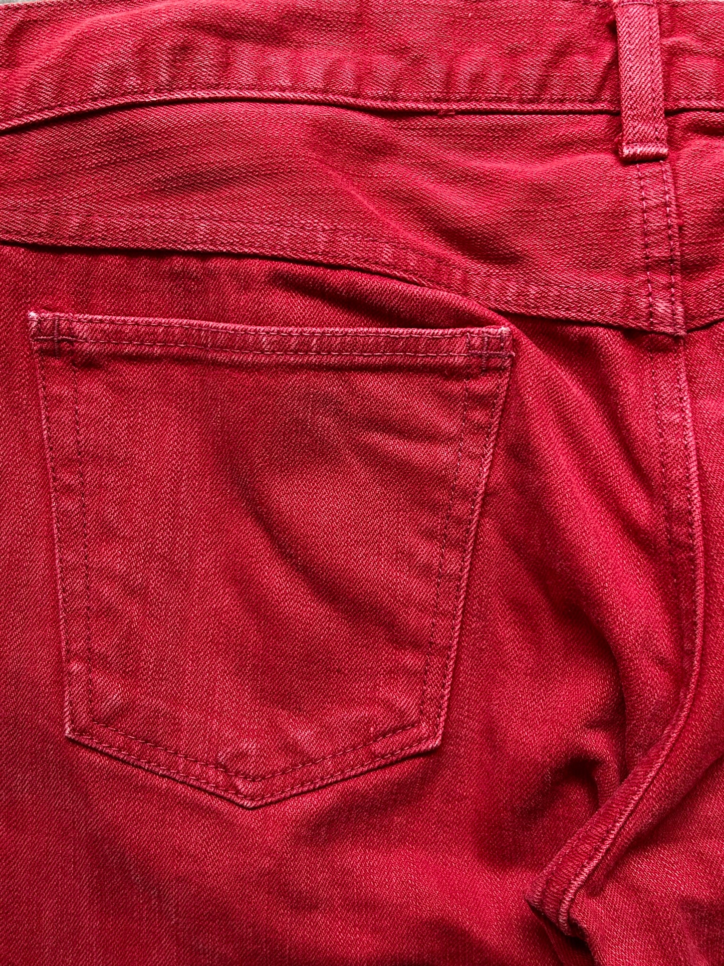 number(N)ine skinny red jeans