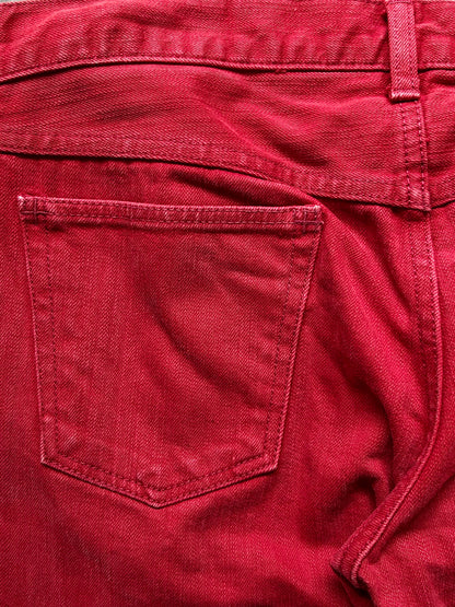 number(N)ine skinny red jeans