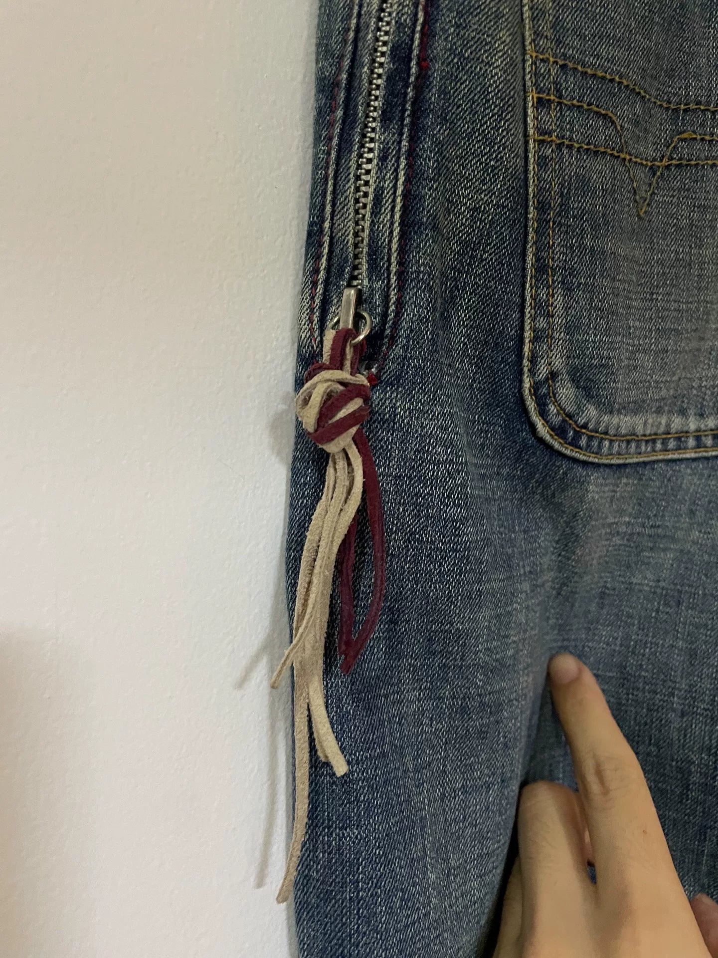 diesel wide-leg vintage denim pants