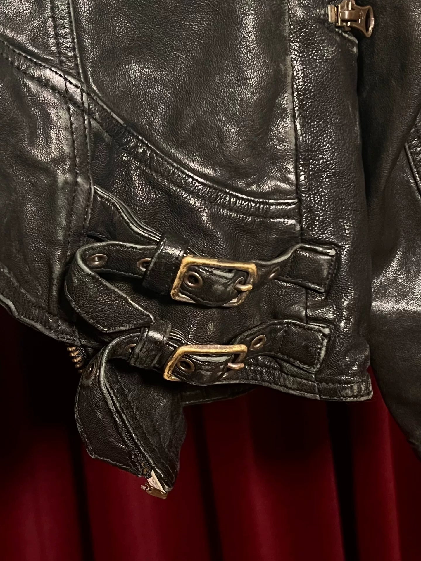 Share Spirit Sheepskin Motorcycle Jacket