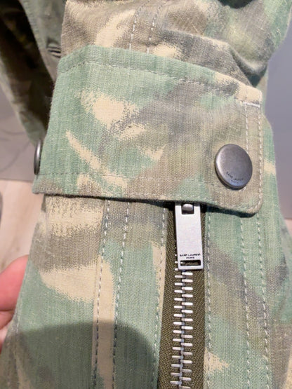 Saint Laurent Camouflage Hooded Jacket