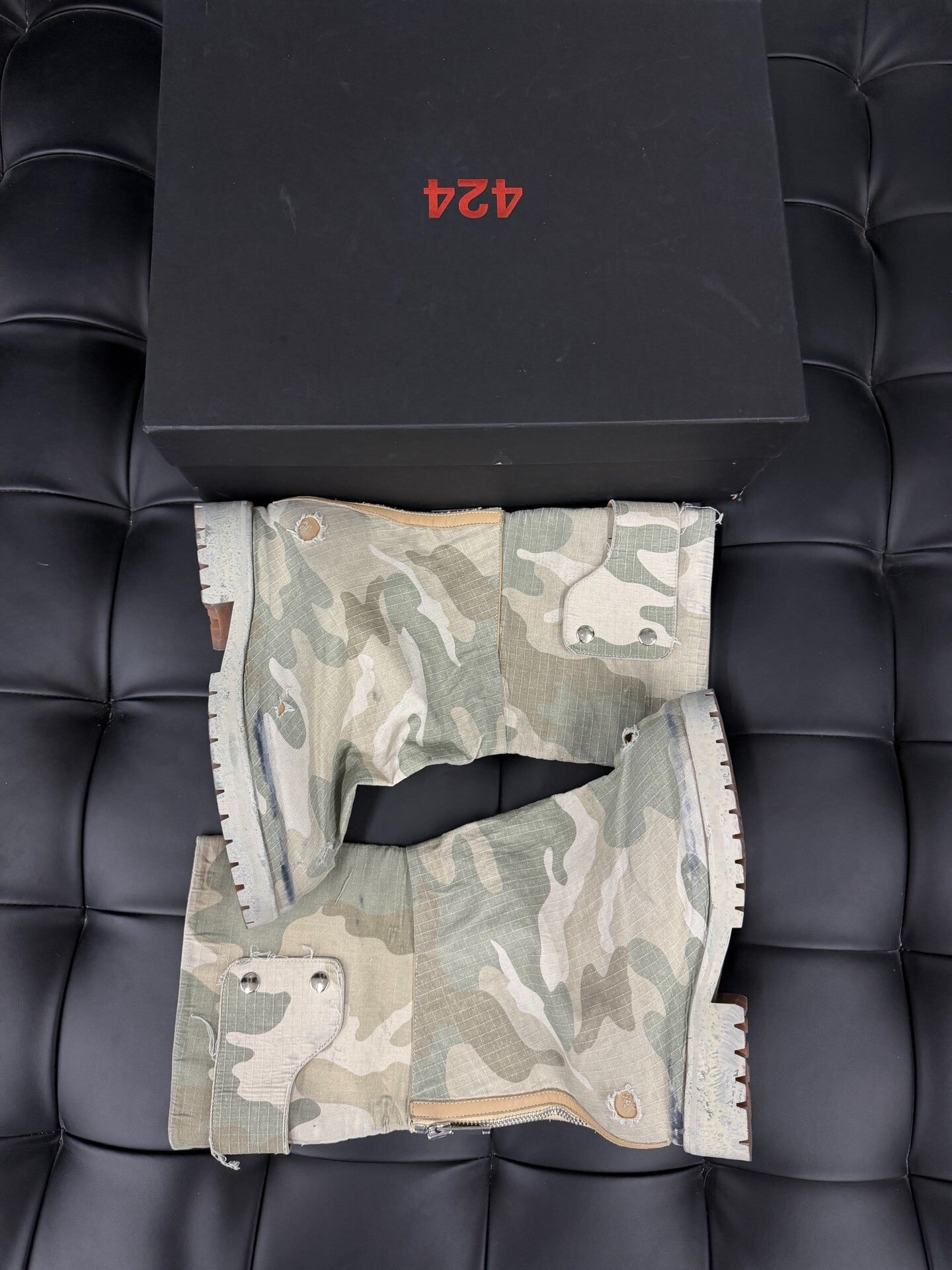 424inc Camo High-Top Dragon Boots