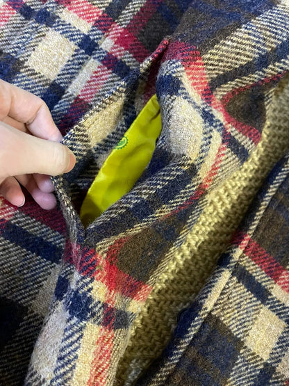 bape x harris tweed wool coat