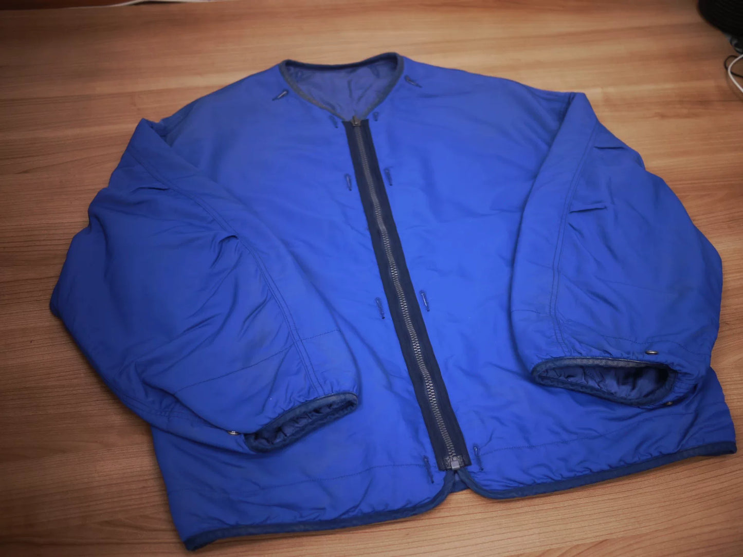 visvim iris jacket in navy blue