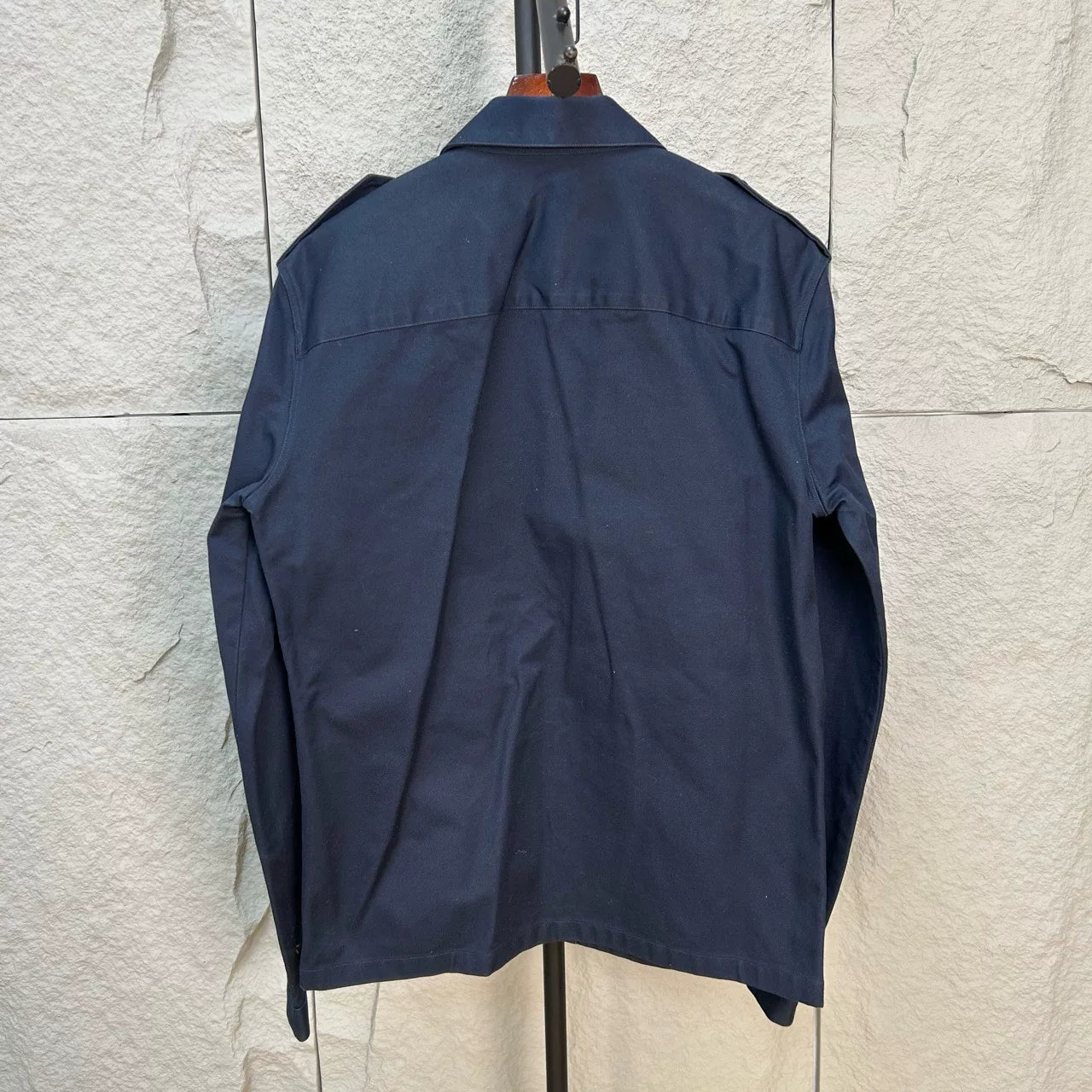 alexander mcqueen deep blue skull embroidered jacket