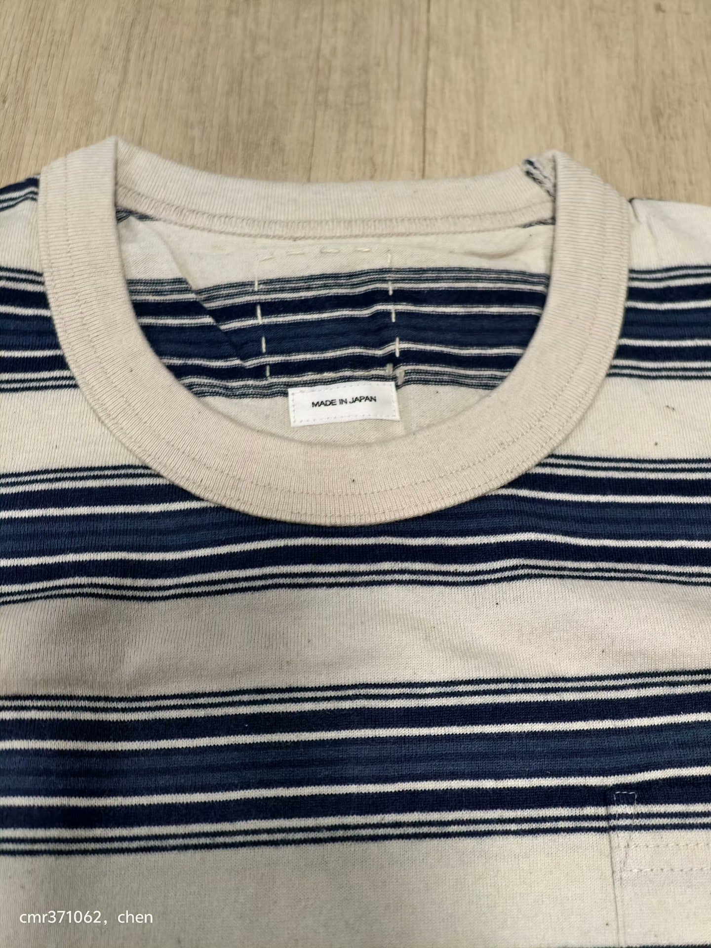 VISVIM 22SS BORDER JUMBO TEE S/S
