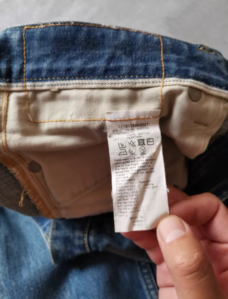 visvim 03D14 Patched Distressed Jeans