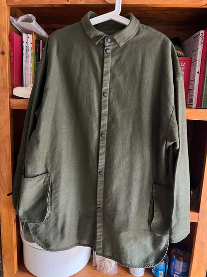 porter classic moleskin olive green work coat