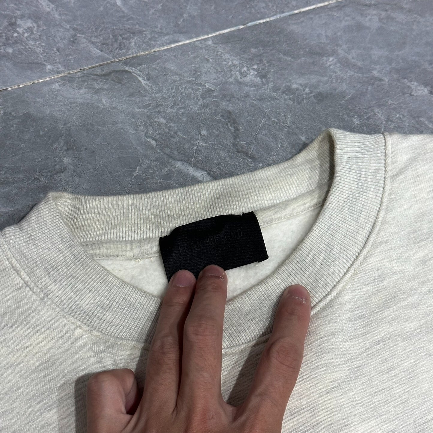 Fear of God Oversized Gray Hoodie