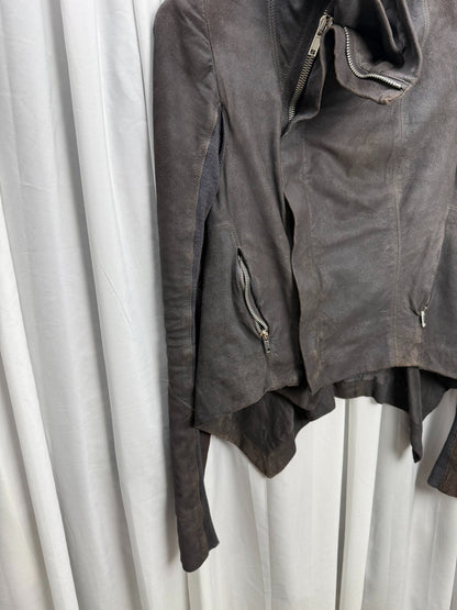 Rick Owens Distressed Sheepskin Jacket 40