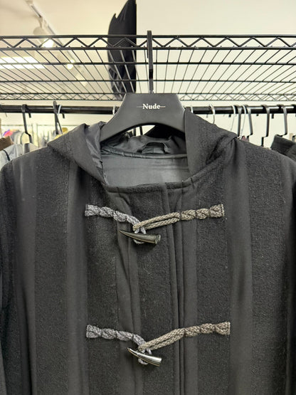 Yohji Yamamoto Striped Oversized Coat