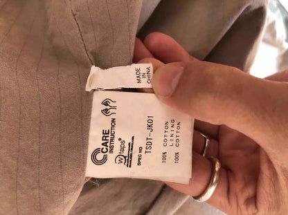 camo jacket with unique distressed details