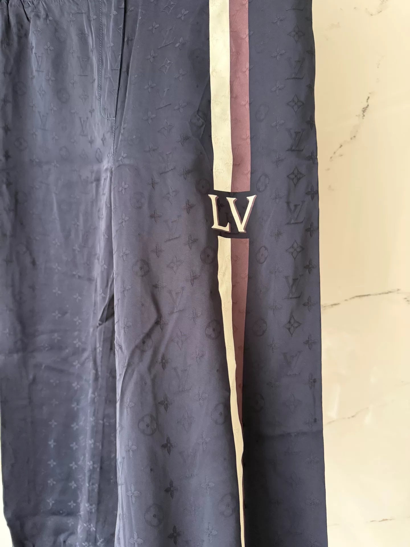 louis vuitton full print athletic pants