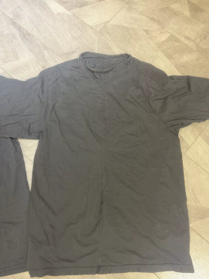 Rick Owens Black Deconstructed Short Sleeve Tee