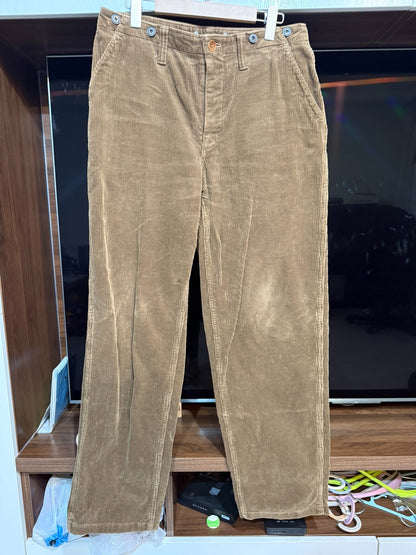 Freewheelers Brown Corduroy Relaxed Pants