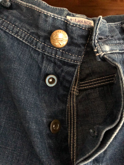 stylish straight-leg denim wide-leg pants