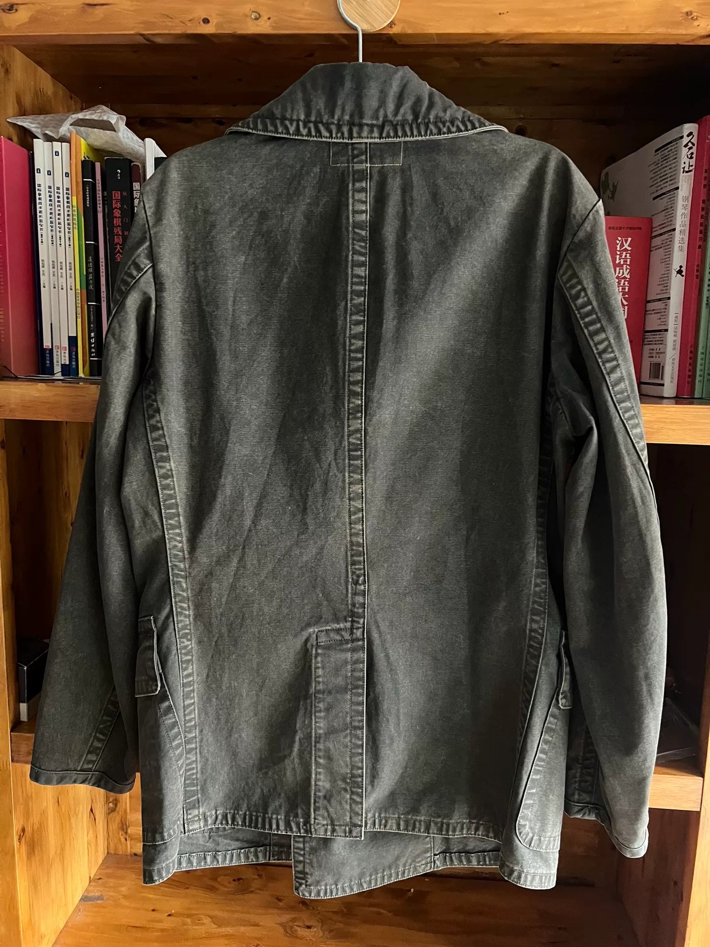 Double RRL Navy Windbreaker Coat