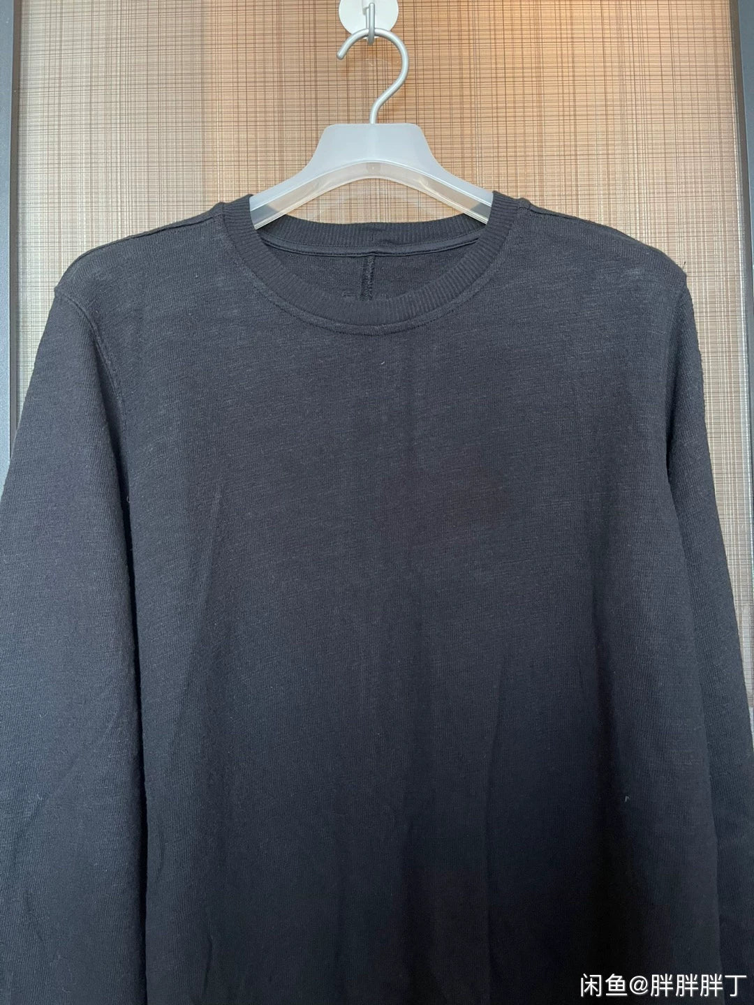 Rick Owens Men's Black Long-Sleeve Sweatshirt