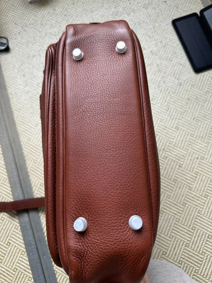 hermes brown leather briefcase in excellent condition