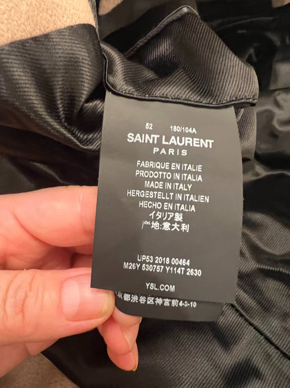 Saint Laurent Cashmere Wool Blend Coat