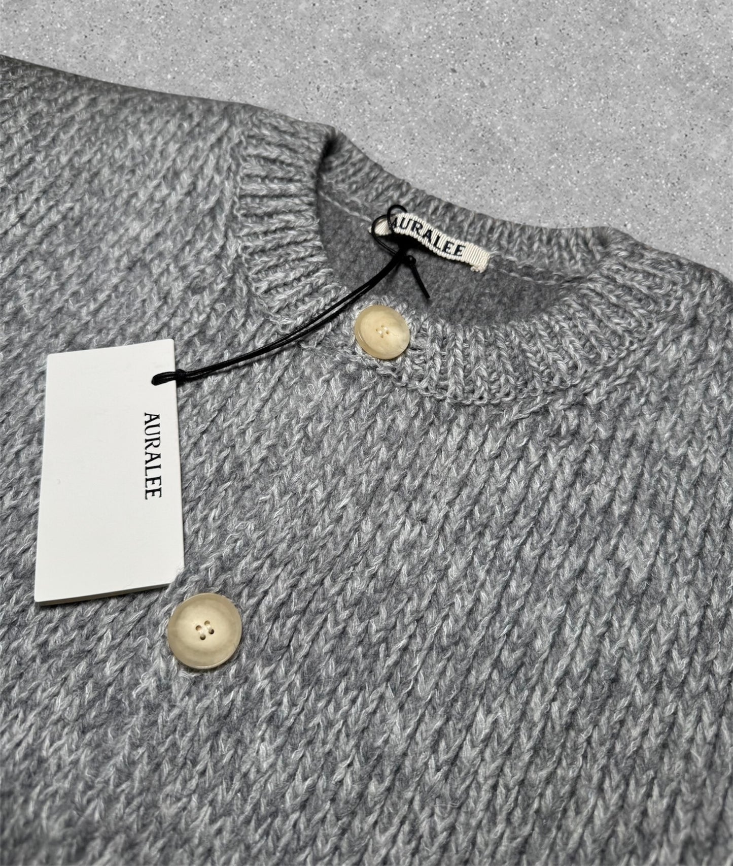 AURALEE AW25 Wool-Alpaca Round Neck Knit