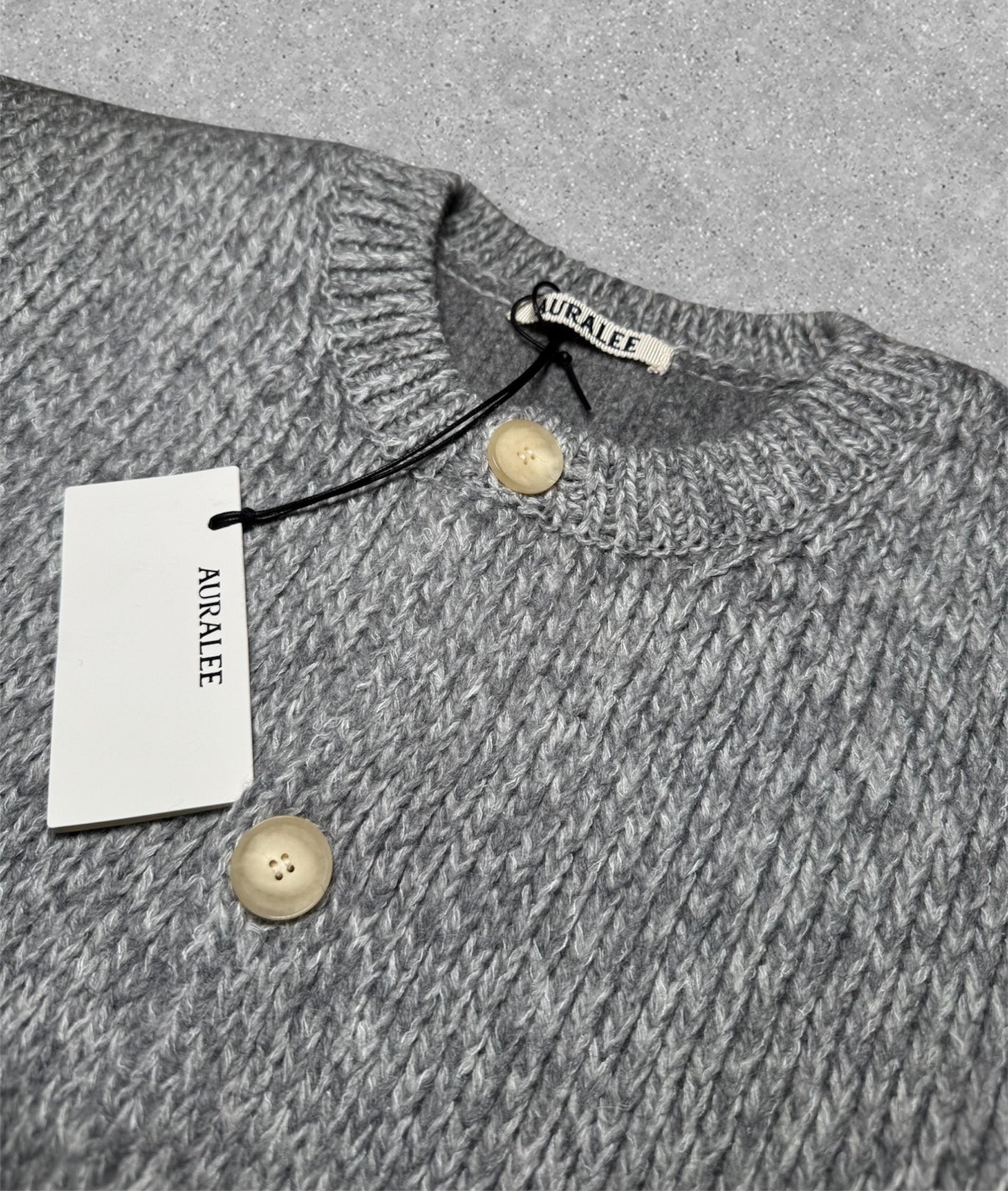 AURALEE AW25 Wool-Alpaca Round Neck Knit