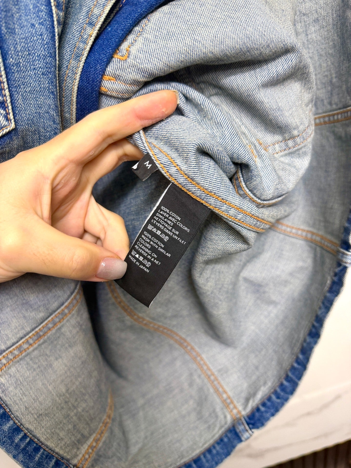 Celine Blue Denim Jacket with Four Pockets